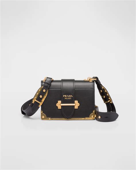 prada cahir|Prada Cahier Leather Bag.